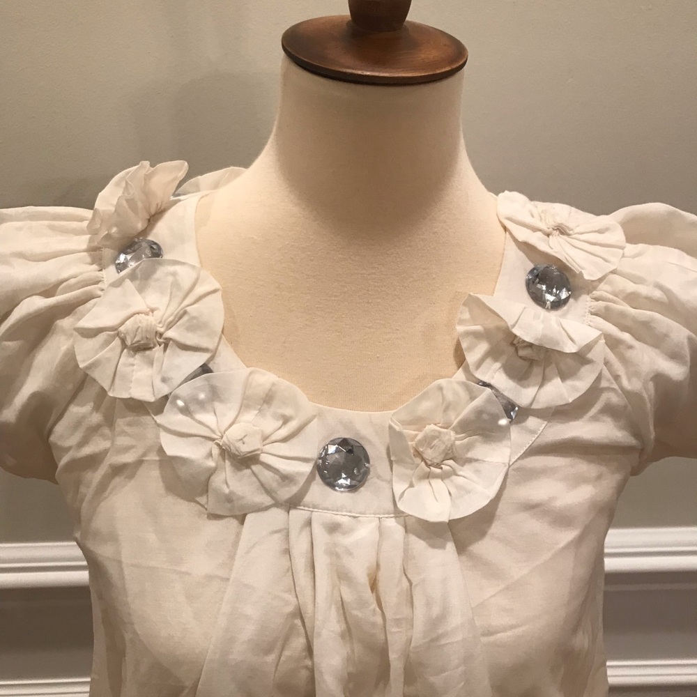 Embellished short sleeve tunic